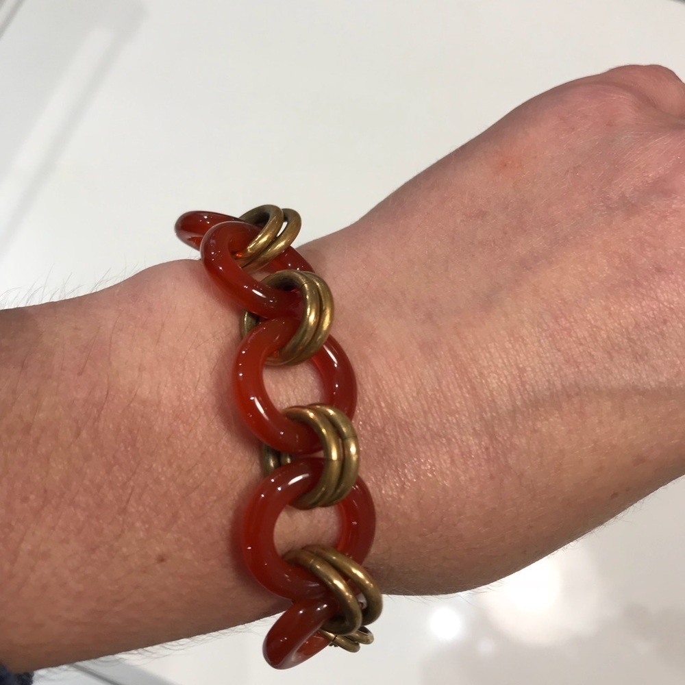 Vintage Art Deco Carnelian Bracelet